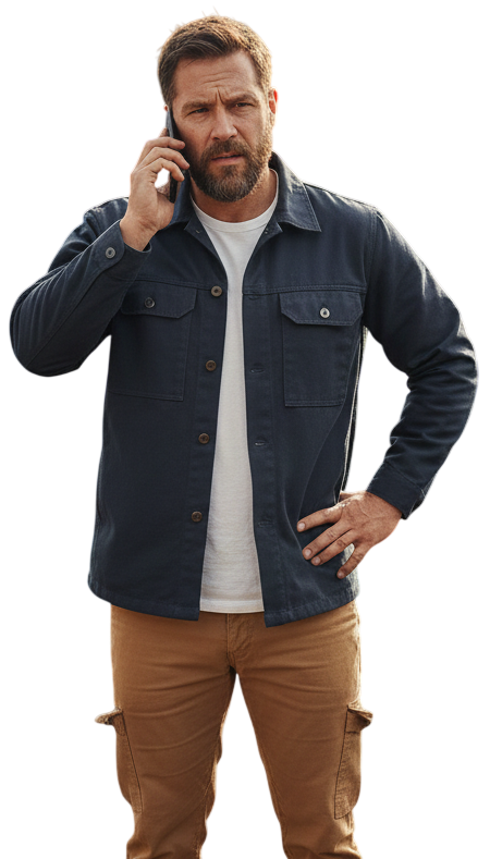 Person talking on a phone
